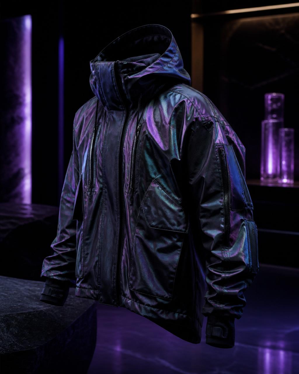 Outerwear · Iridescent shell — OYT-24-014